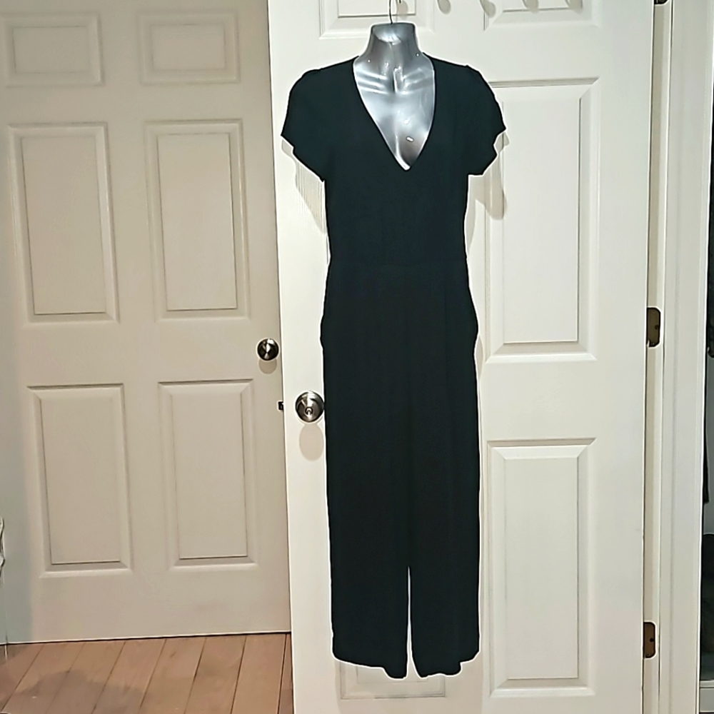Abercrombie&Fitch Women Cut out Tie Back Ankle Jumpsuit Romper Size M